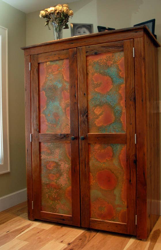 Heavy Gauge Patina Sheet Copper in Rojo