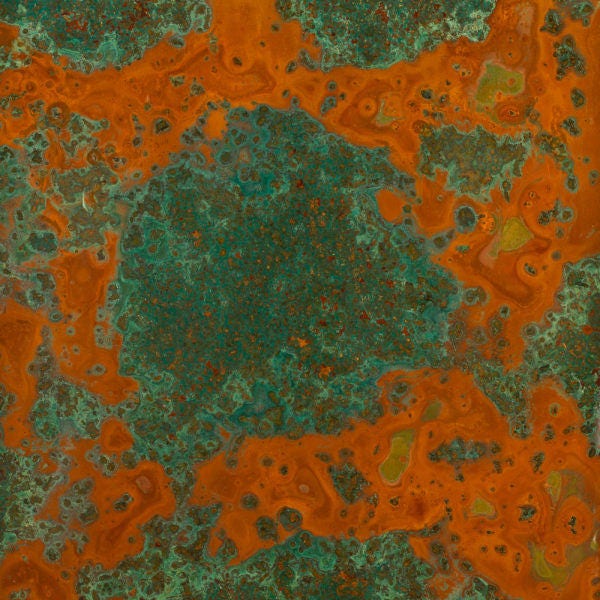 Heavy Gauge Patina Sheet Copper in Verde