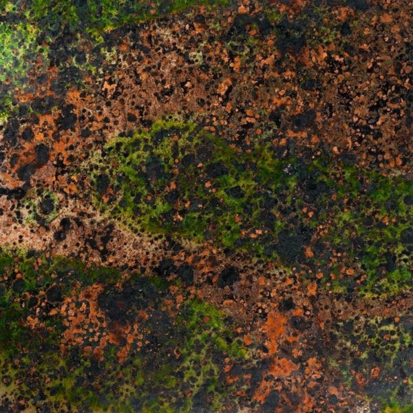 Heavy Gauge Patina Sheet Copper in Irish Moss