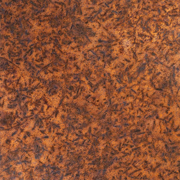 Heavy Gauge Patina Sheet Copper in Medium Distressed