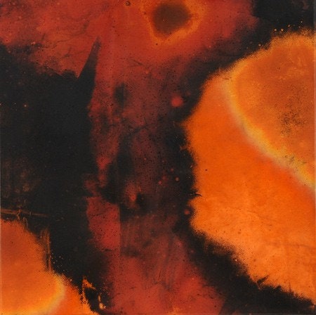 Light Gauge Patina Sheet Copper in Rojo Y Negro