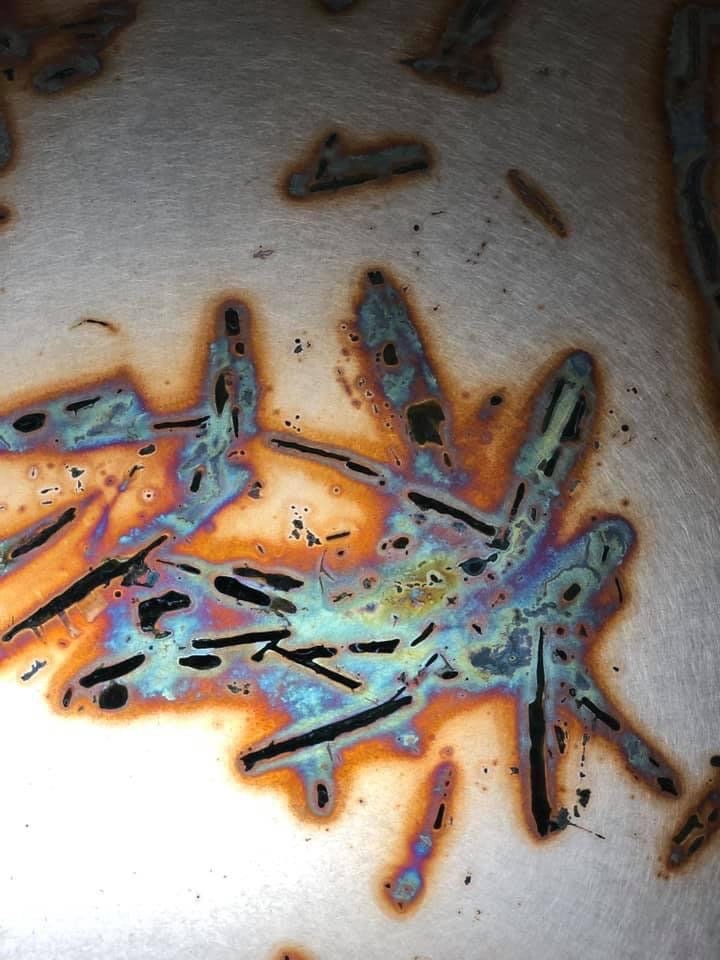 Heavy Gauge Patina Sheet Copper in Bamboo