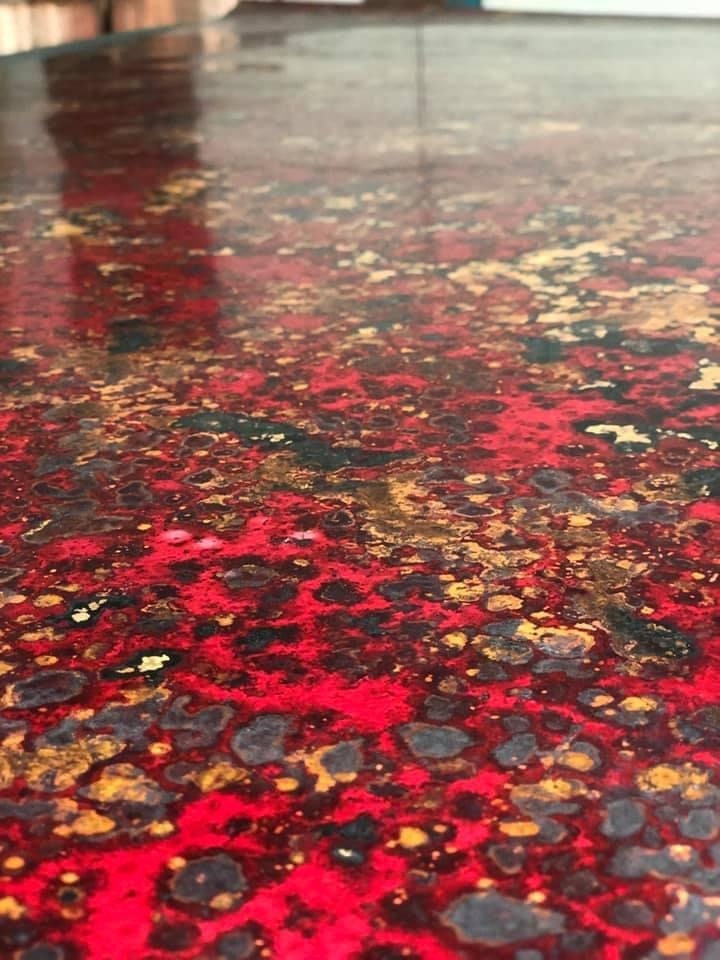 Light Gauge Patina Sheet Copper in Wild Fire