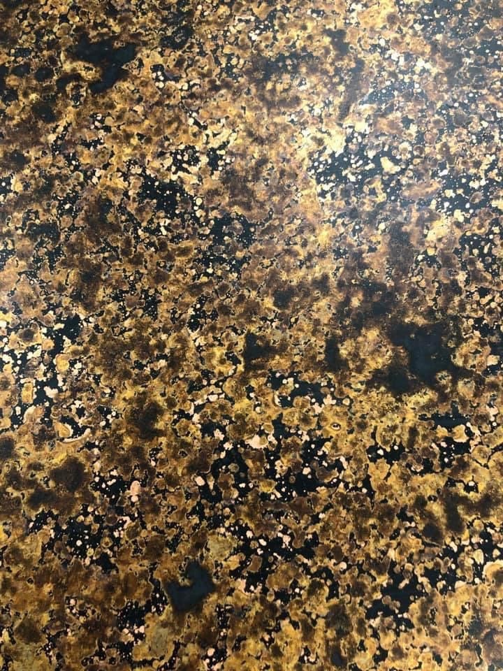 Light Gauge Patina Sheet Copper in Leopard
