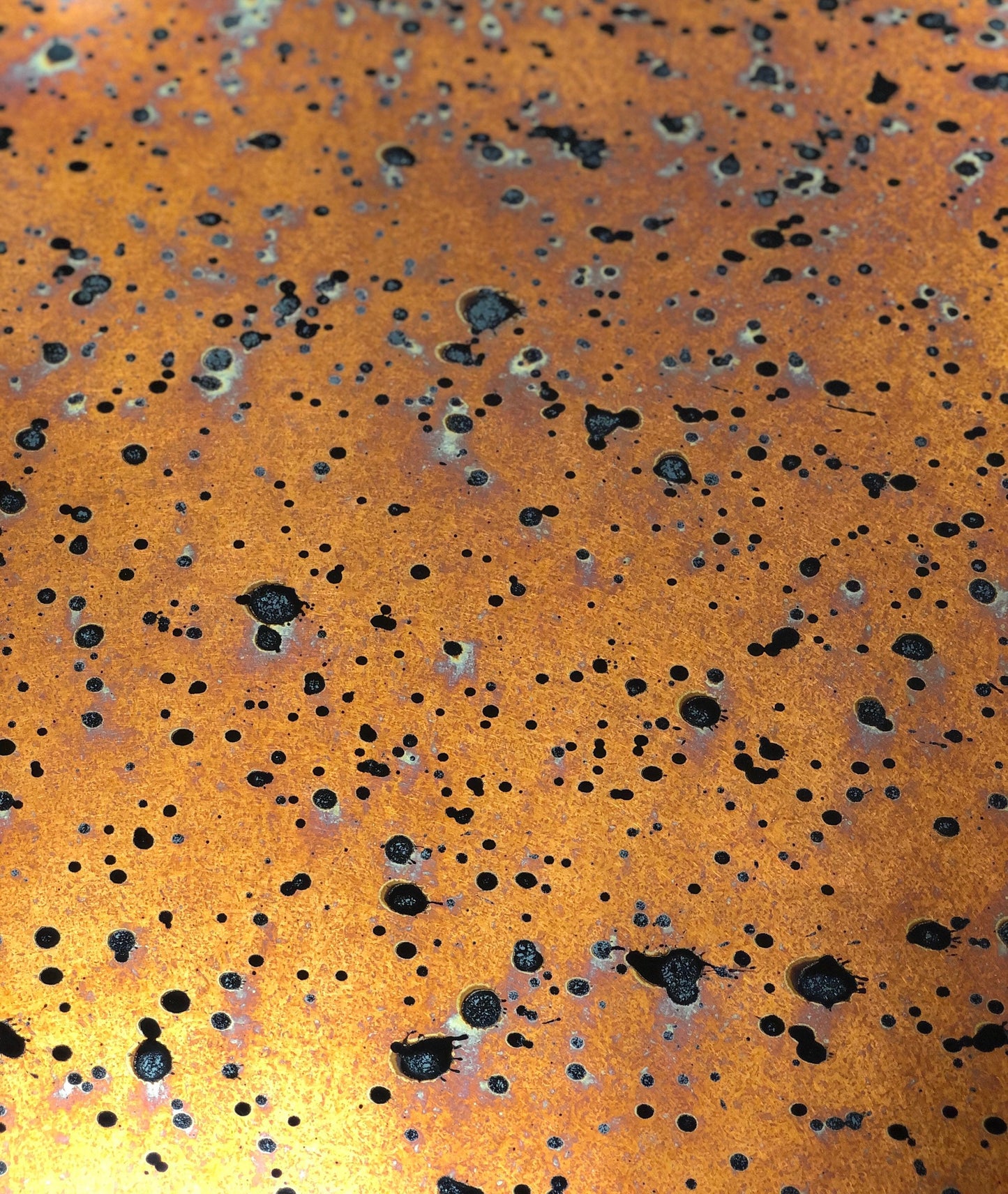 Light Gauge Patina Sheet Copper in Sunburst