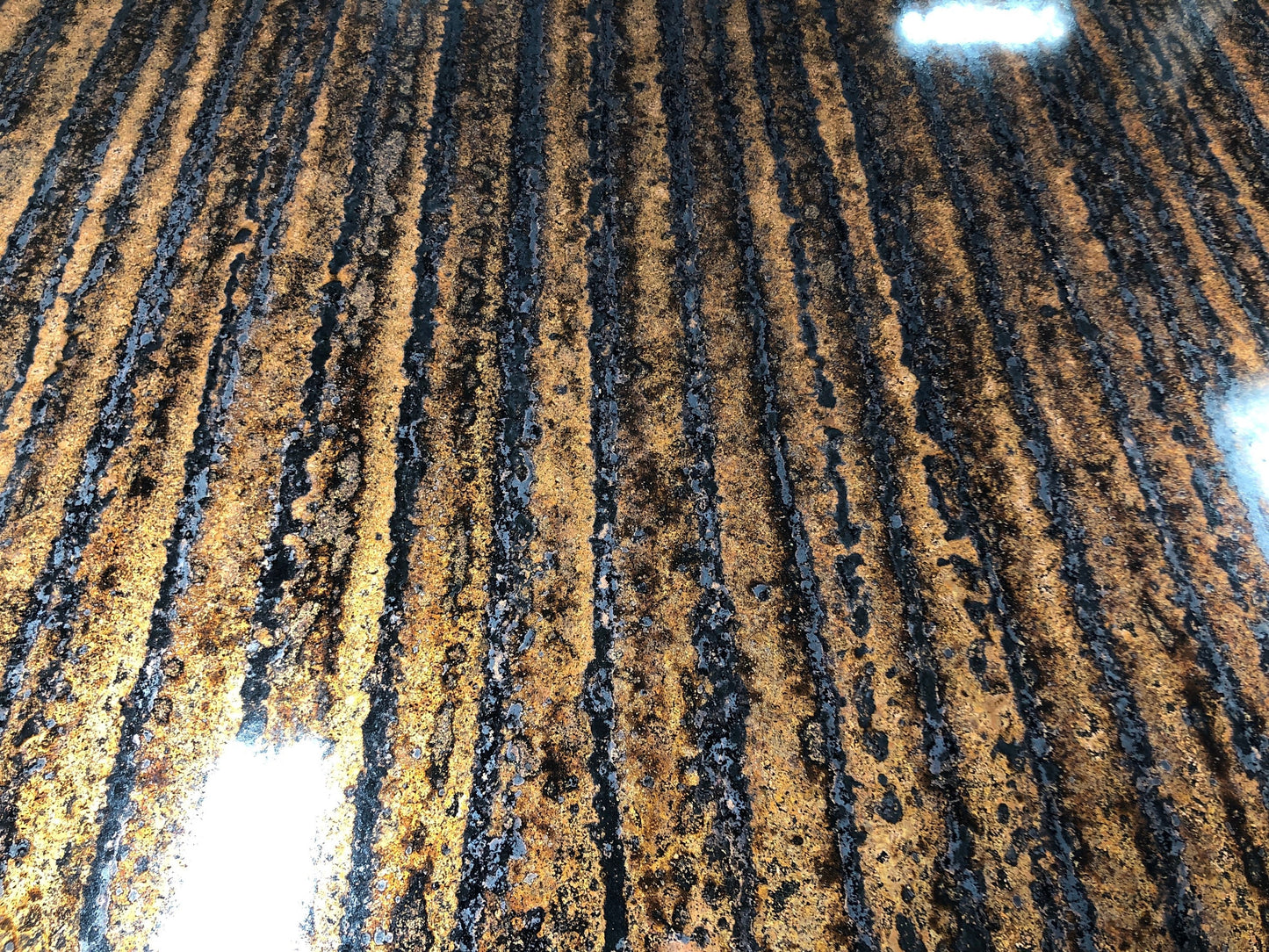 Heavy Gauge Patina Sheet Copper in Zebra