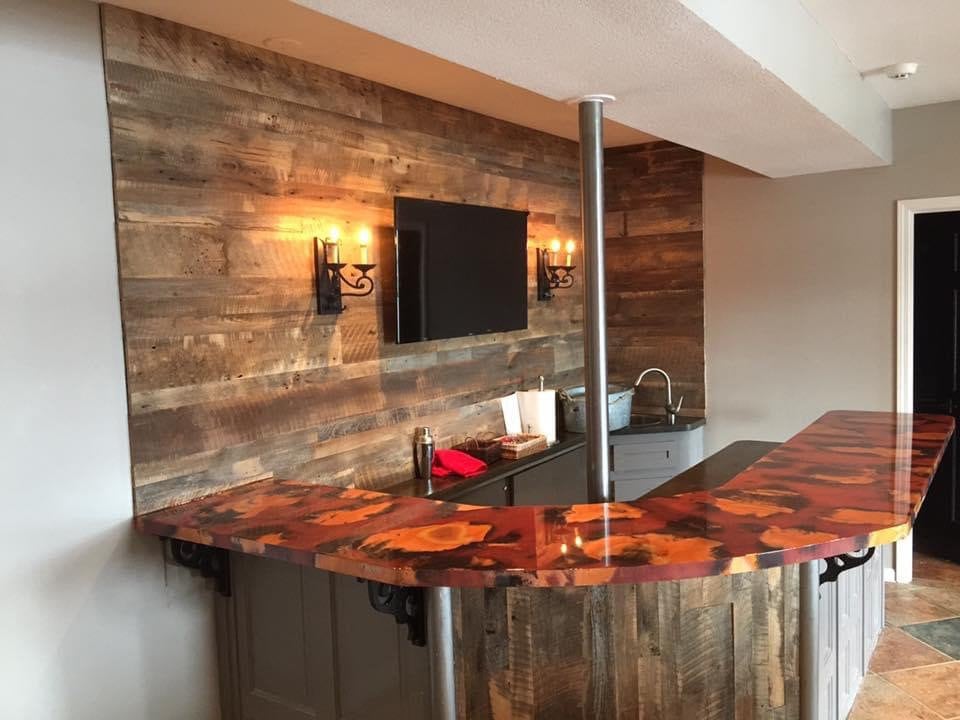 Heavy Gauge Patina Sheet Copper in Rojo Y Negro