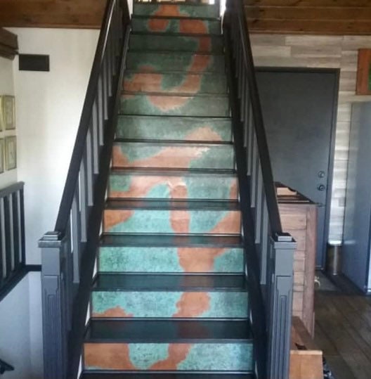 Heavy Gauge Patina Sheet Copper in Verde