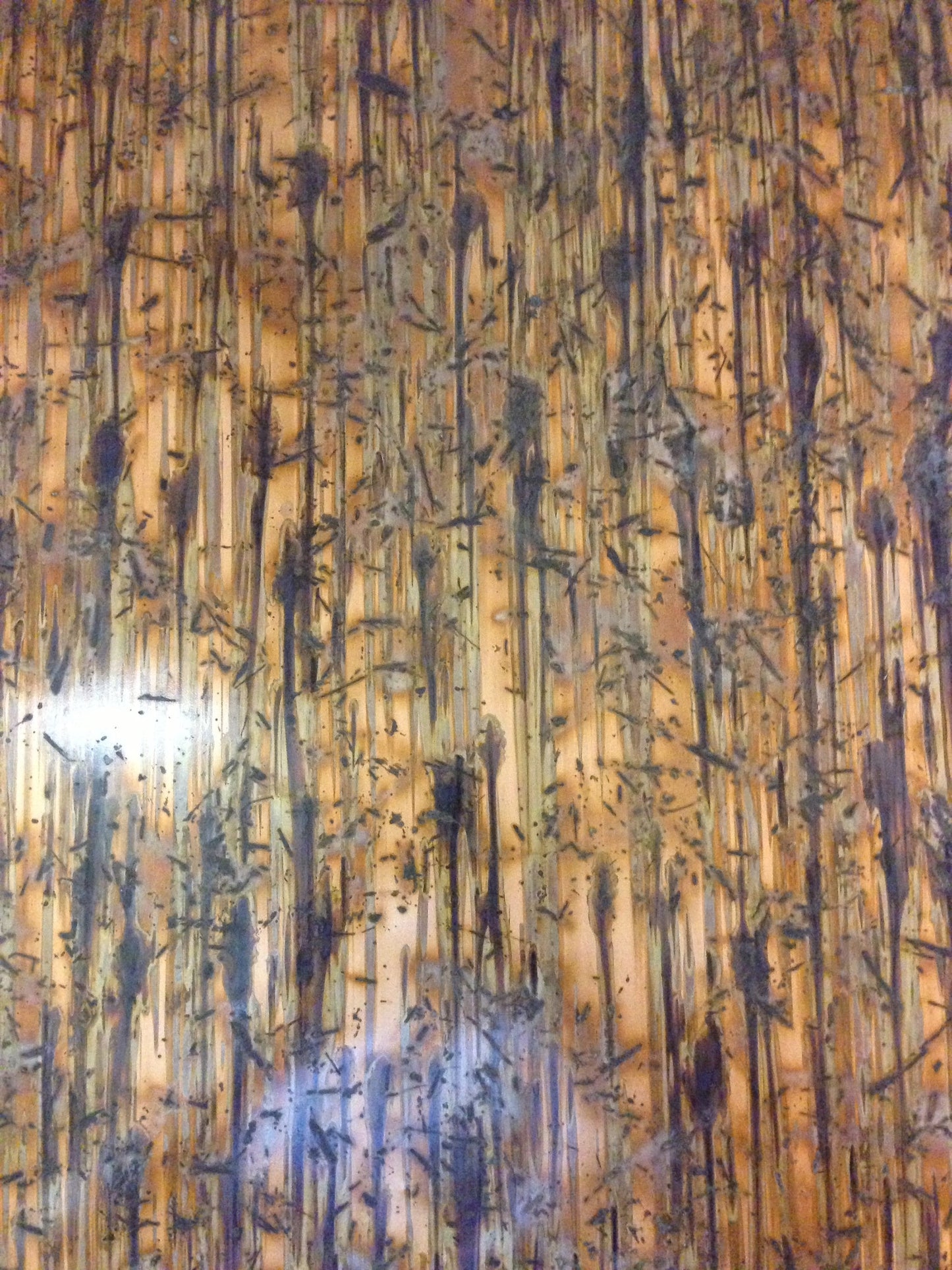 Light Gauge Patina Sheet Copper in Bamboo Forest