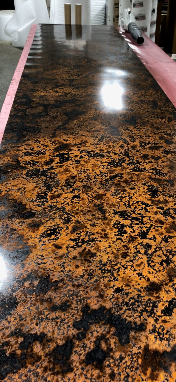 Light Gauge Patina Sheet Copper in Mottled