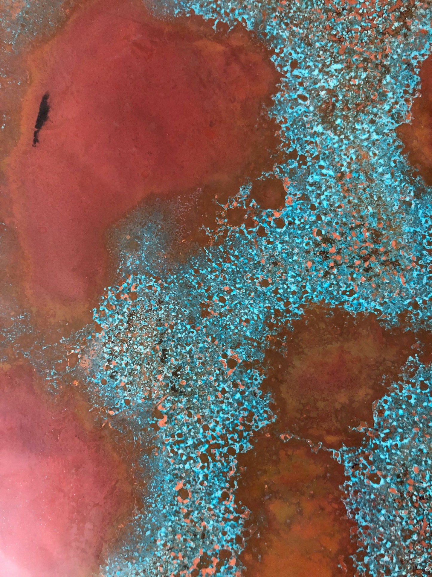 Light Gauge Patina Sheet Copper in Rojo