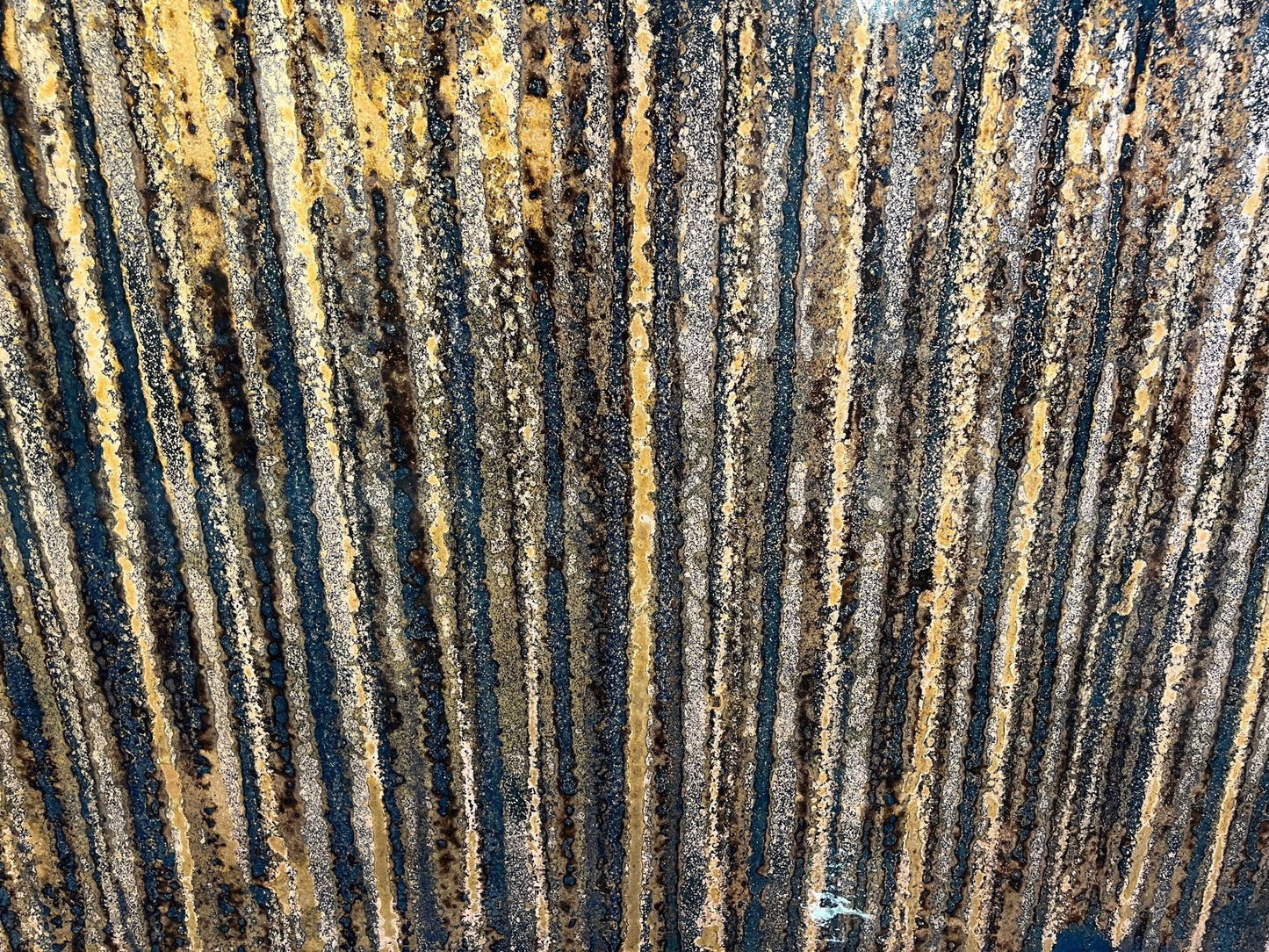 Light Gauge Patina Sheet Copper in Zebra