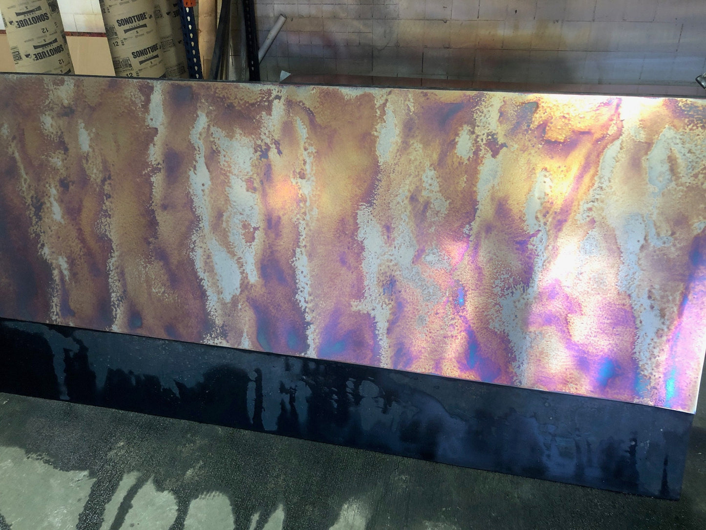 Light Gauge Patina Sheet Copper in Rustic