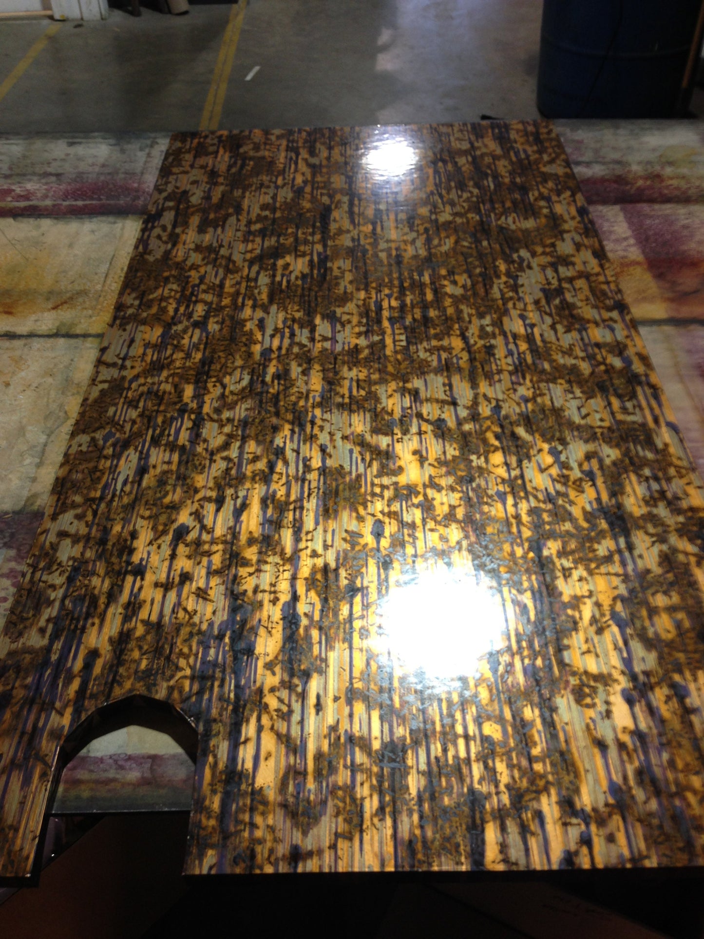 Light Gauge Patina Sheet Copper in Bamboo Forest