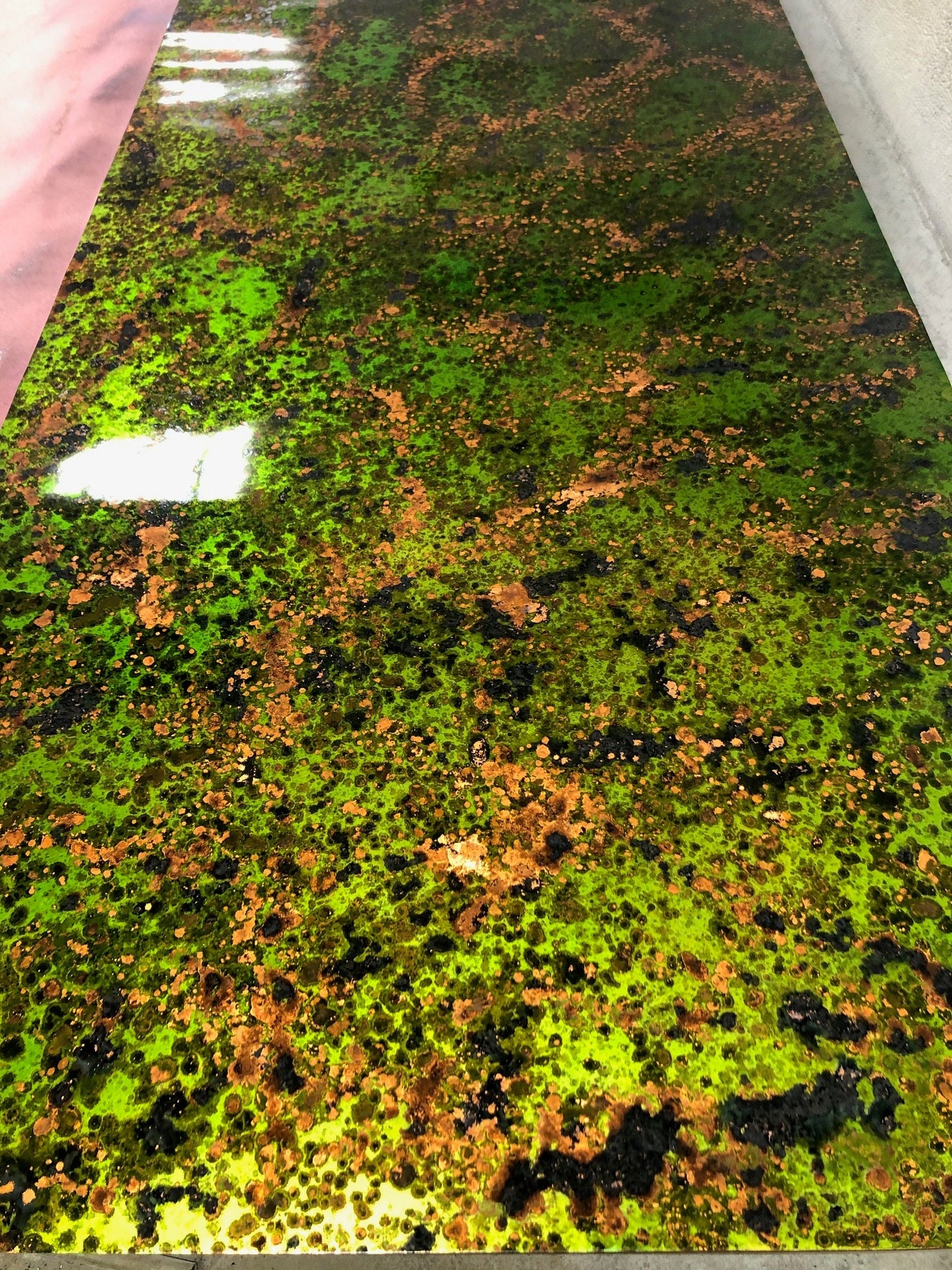 Light Gauge Patina Sheet Copper in Irish Moss