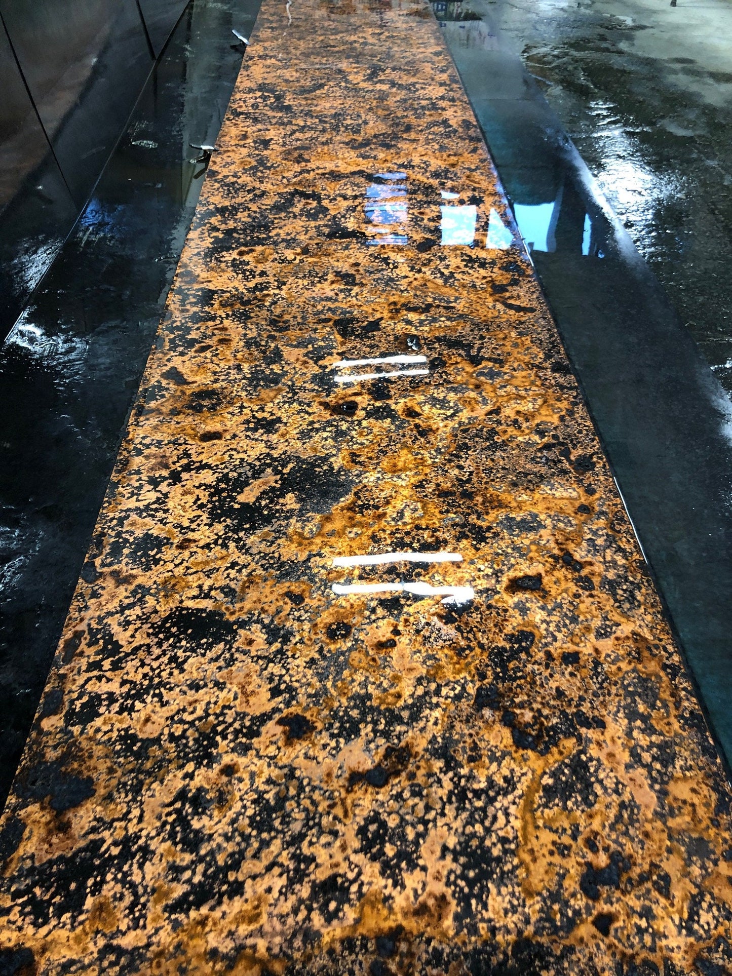 Light Gauge Patina Sheet Copper in Mottled