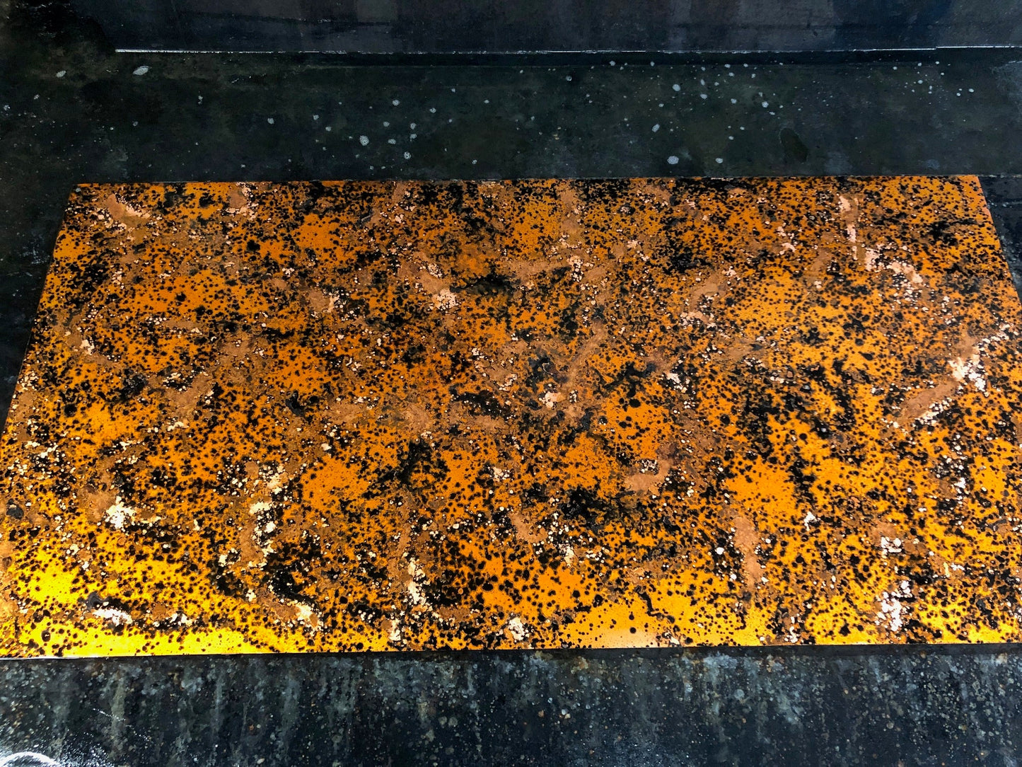 Light Gauge Patina Sheet Copper in Leopard