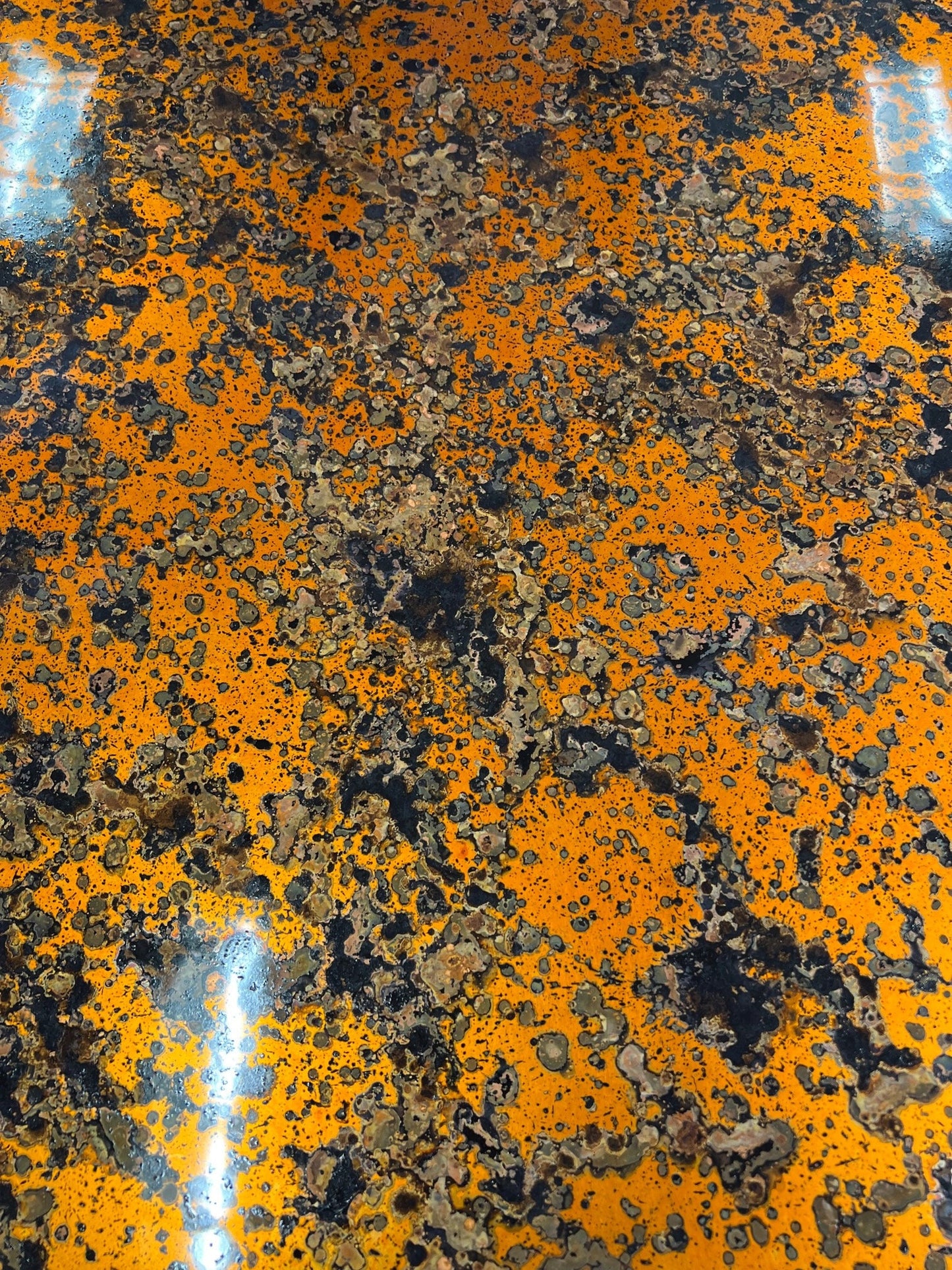Light Gauge Patina Sheet Copper in Leopard