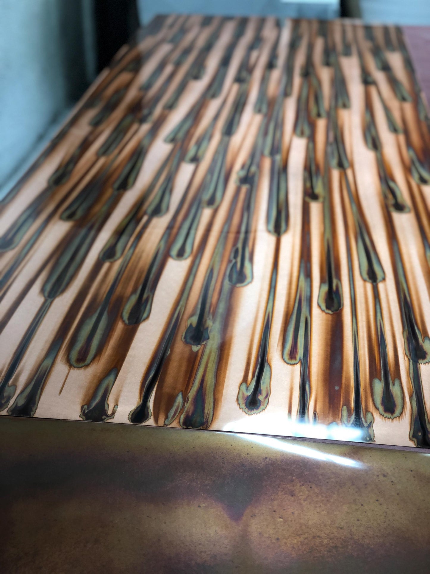 Heavy Gauge Patina Sheet Copper in Stellar