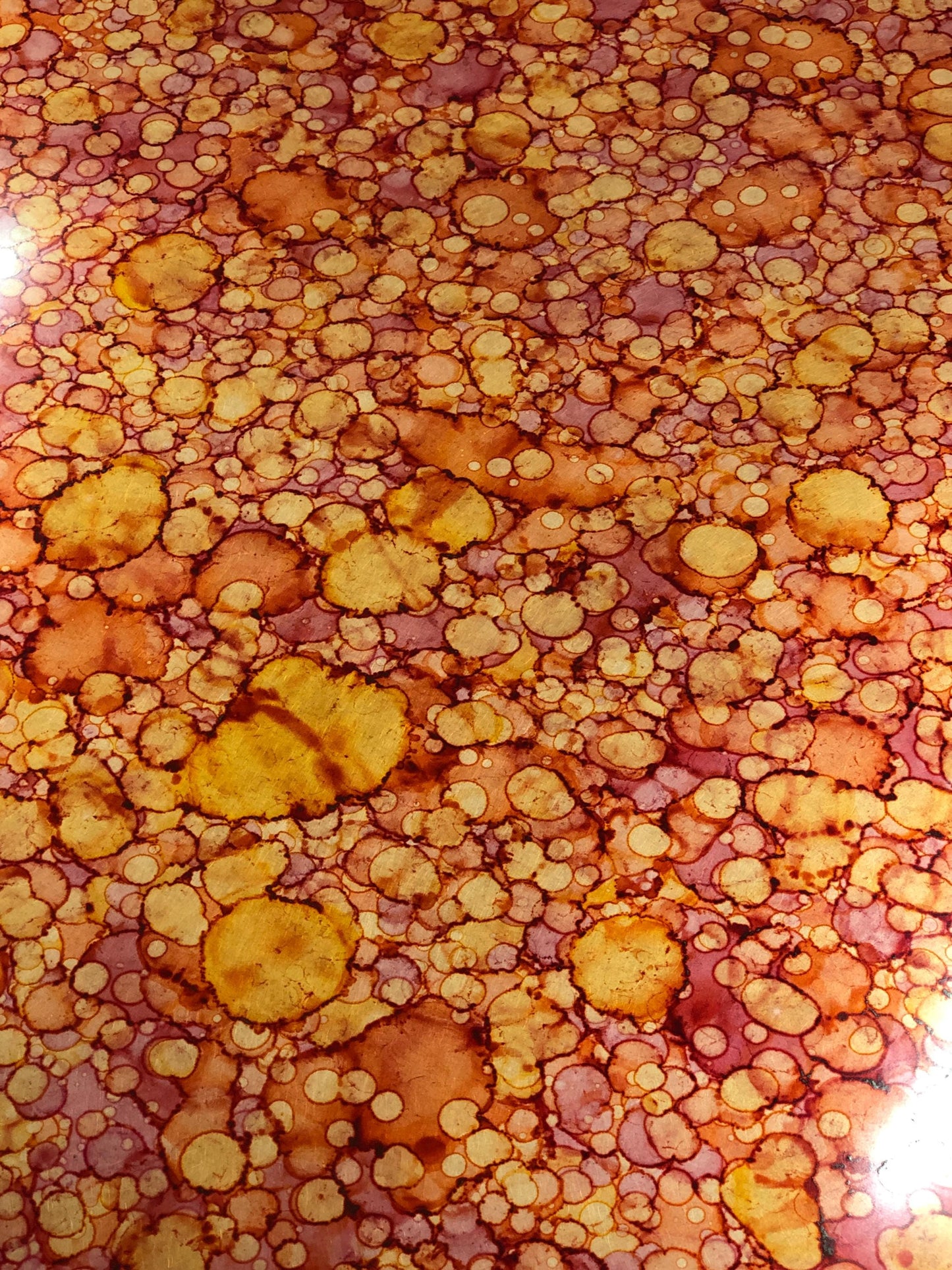 Light Gauge Patina Sheet Copper in Autumn