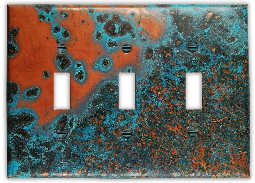 Copper Switch Plate in Azul - Additional Configurations Available!