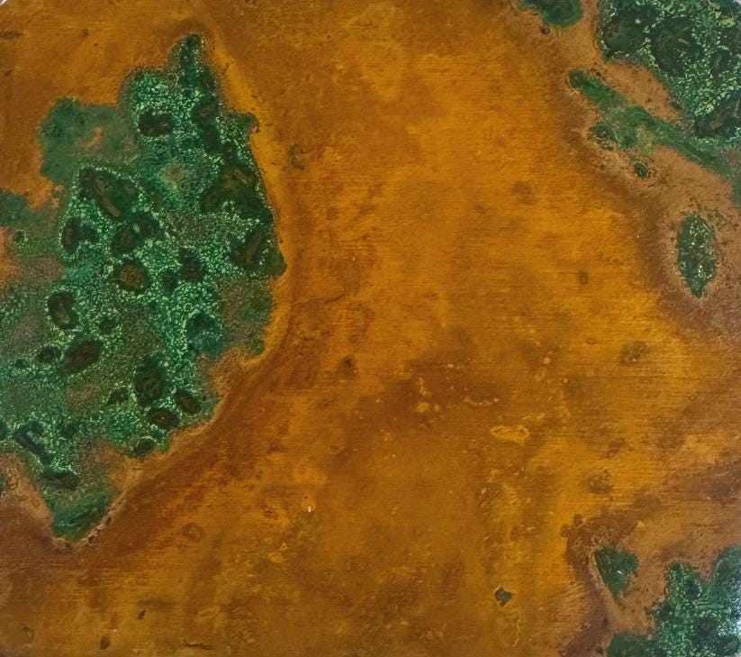 Copper Switch Plate in Verde- Additional Configurations Available!