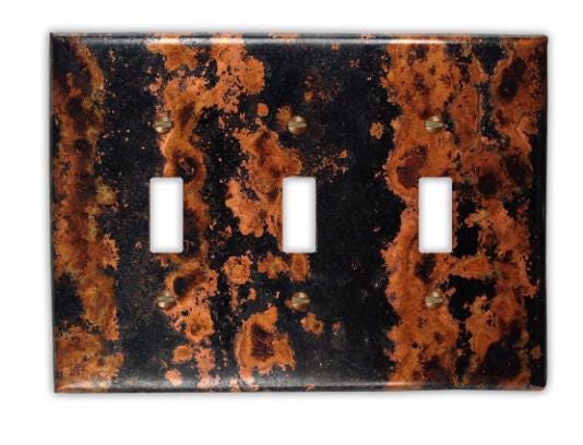 Copper Switch Plate in Zebra - Additional Configurations Available!