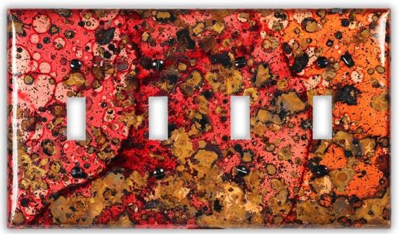 Copper Switch Plate in Wild Fire - Additional Configurations Available!