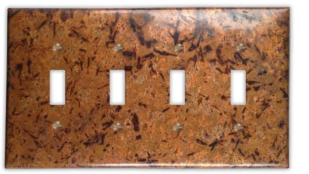 Copper Switch Plate in Light Distressed - Additional Configurations Available!
