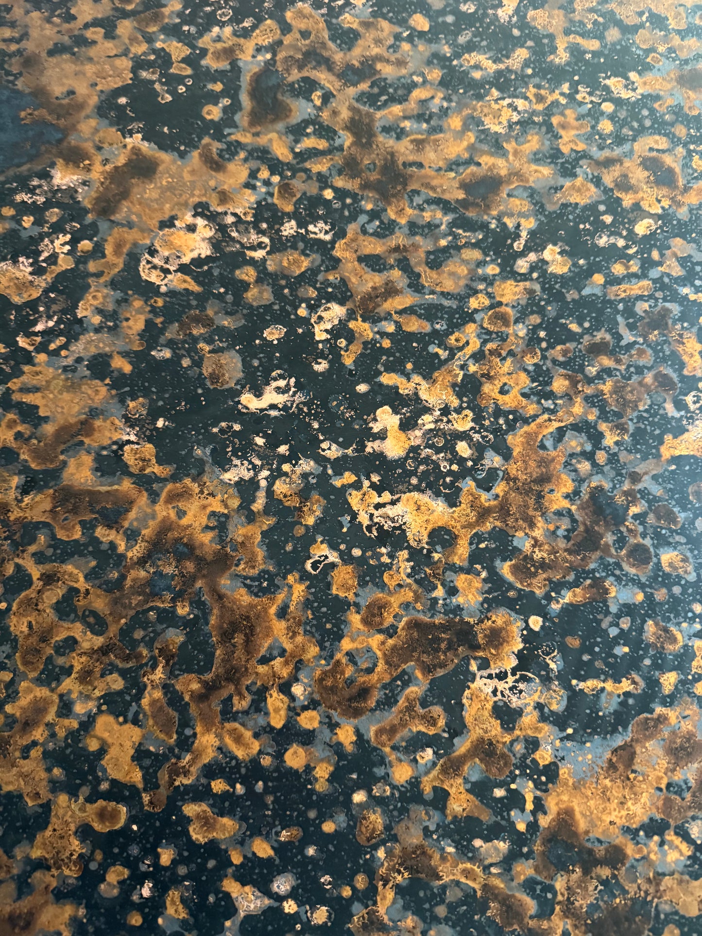 Heavy Gauge Patina Sheet Copper in Mottled