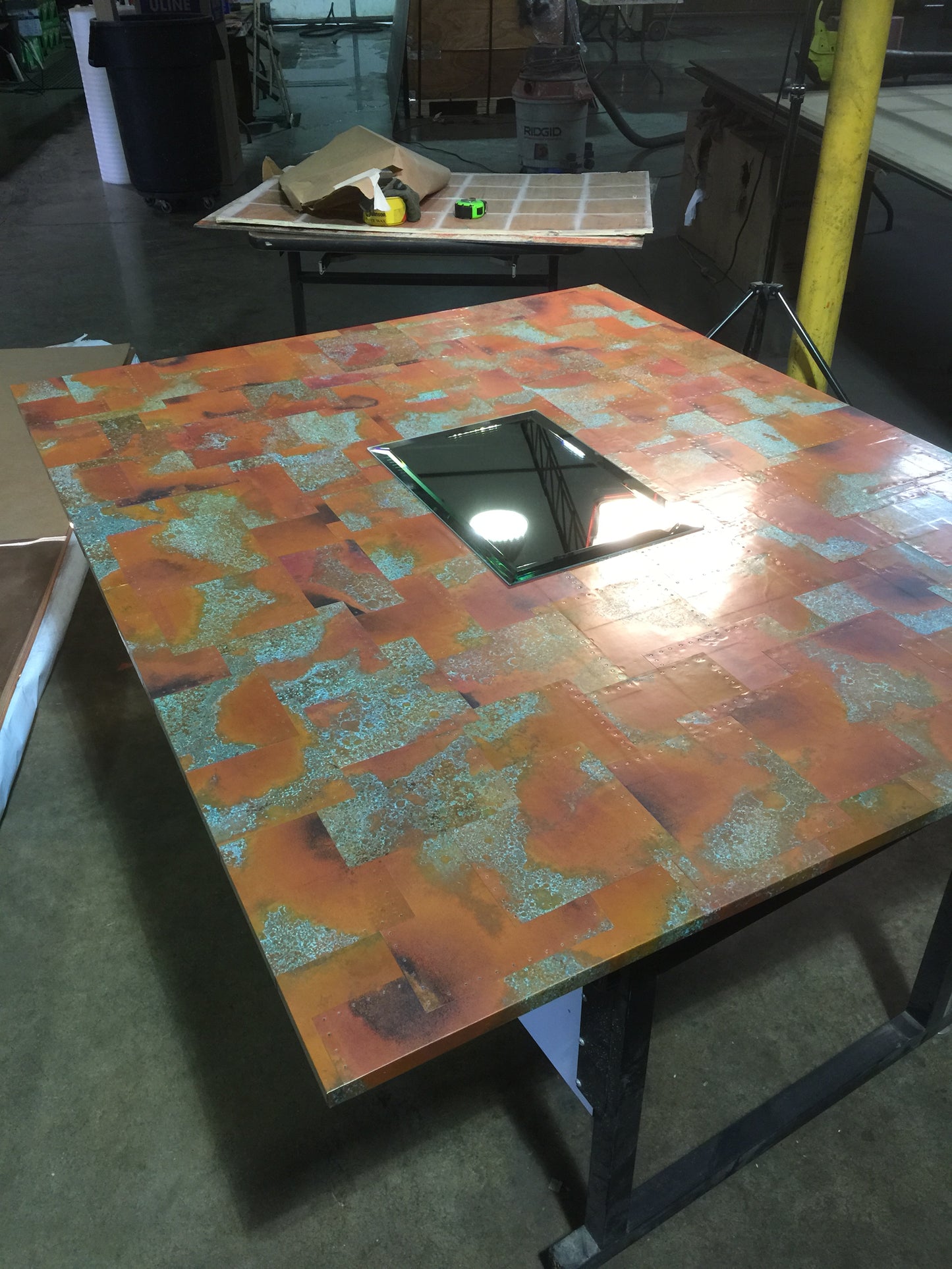 Heavy Gauge Patina Sheet Copper in Rojo