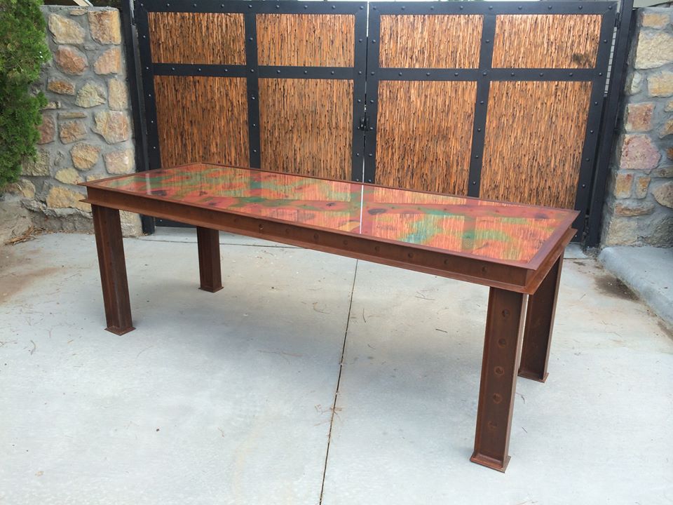 Heavy Gauge Patina Sheet Copper in Rojo