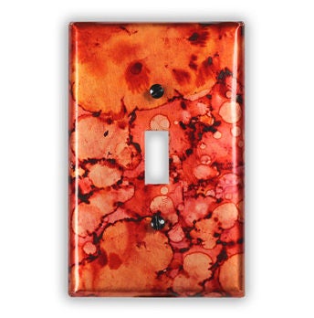 Single Toggle Copper Switch Plate in Autumn