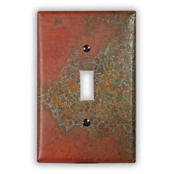 Single Toggle Copper Switch Plate in Sierra