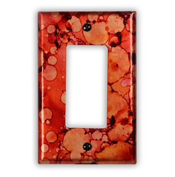 Single Rocker/GFI Copper Switch Plate in Autumn