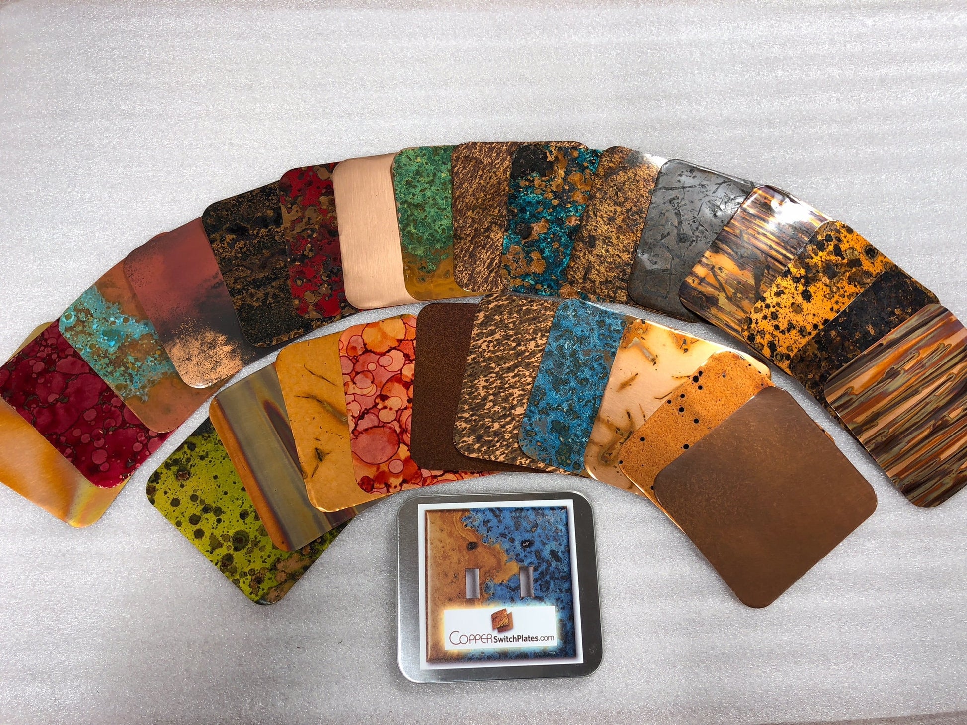 Patina Copper Sample Pack - All Finshes