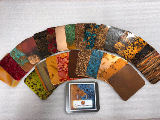 Patina Copper Sample Pack - All Finshes