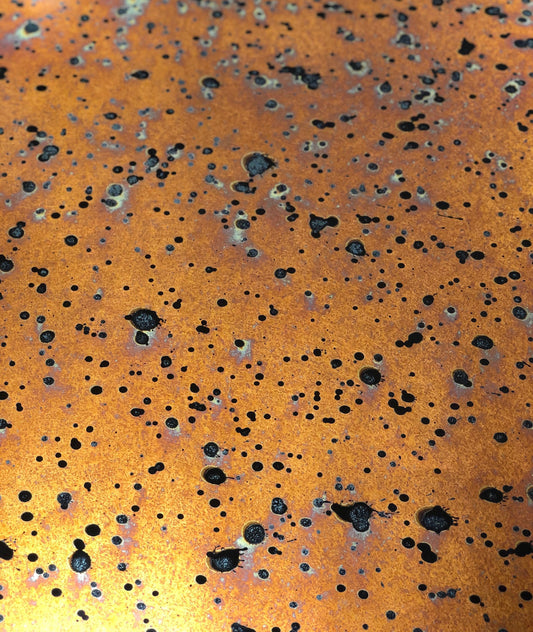Heavy Gauge Patina Sheet Copper in Sunburst