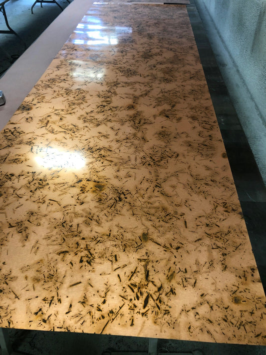 Heavy Gauge Patina Sheet Copper in Bamboo