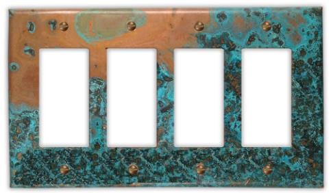 Copper Switch Plate in Azul - Additional Configurations Available!
