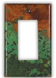 Copper Switch Plate in Verde- Additional Configurations Available!