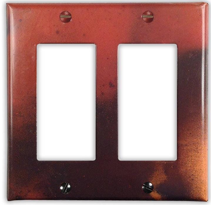 Copper Switch Plate in Rojo Y Negro - Additional Configurations Available!