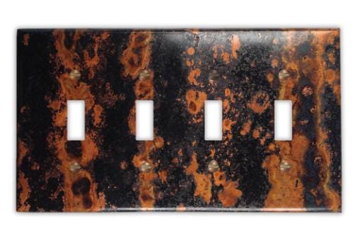 Copper Switch Plate in Zebra - Additional Configurations Available!