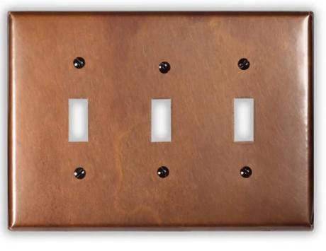 Copper Switch Plate in Antique- Additional Configurations Available!