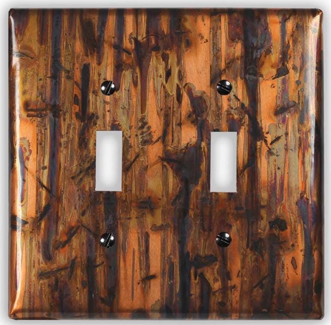 Copper Switch Plate in Bamboo Forest - Additional Configurations Available!