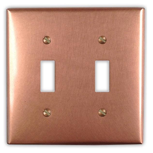 Copper Switch Plate in Raw Copper - Additional Configurations Available!