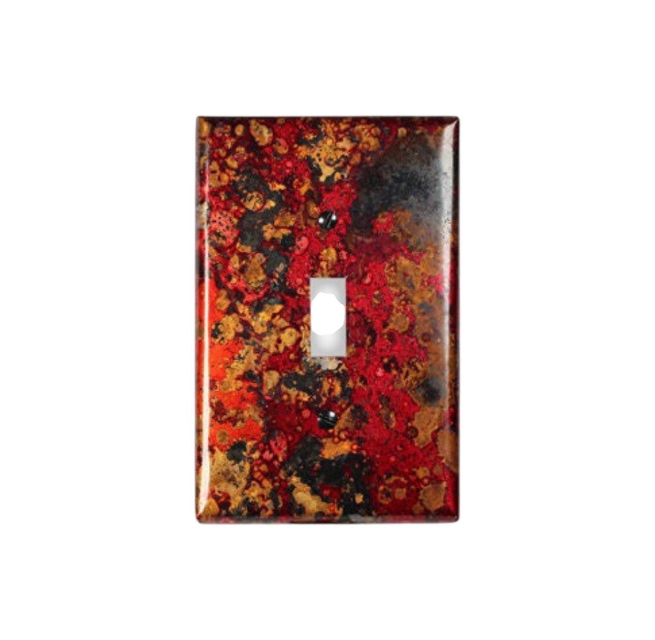 Copper Switch Plate in Wild Fire - Additional Configurations Available!