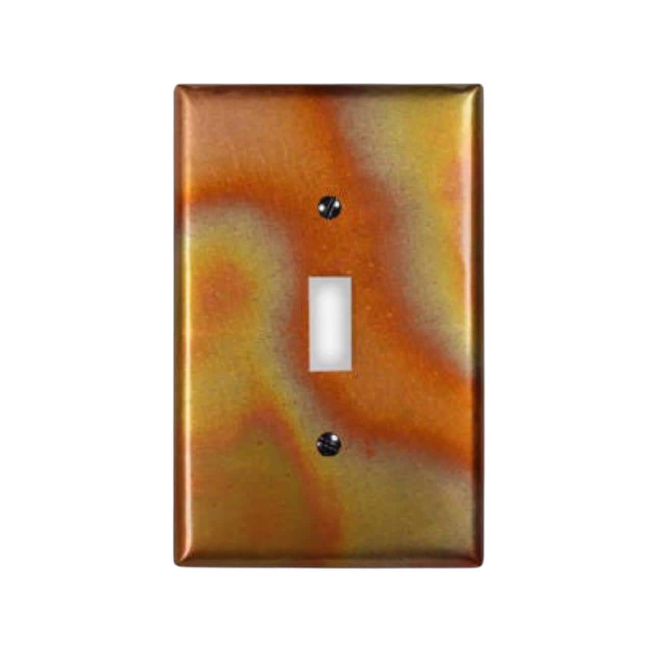 Copper Switch Plate in Flamed - Additional Configurations Available!
