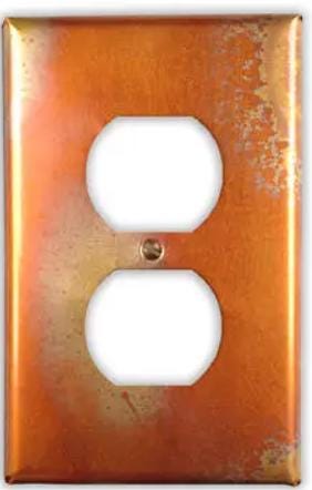 Copper Switch Plate in Flamed - Additional Configurations Available!