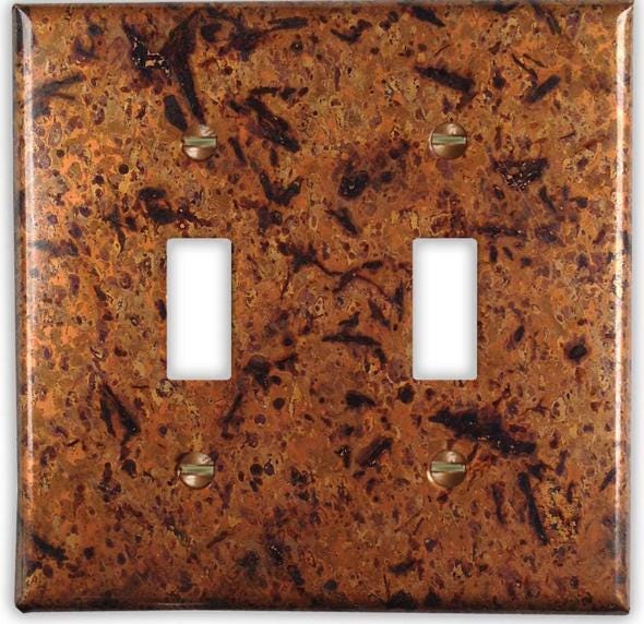 Copper Switch Plate in Light Distressed - Additional Configurations Available!